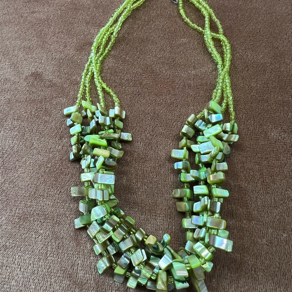 Green Beaded Necklace